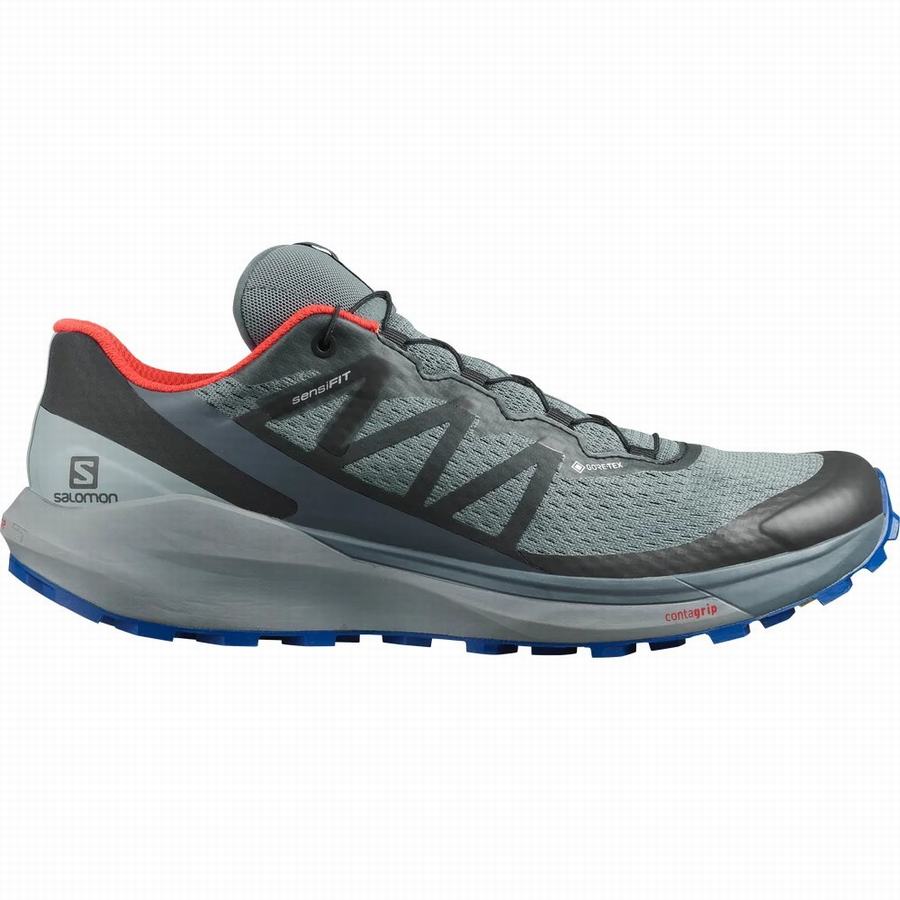 Salomon Sense Ride 4 Gore-tex Invisible Fit Trailová Bežecká Obuv Panske Siva |FJW9418XJ|